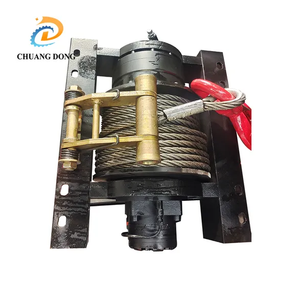 Verricello idraulico a tamburo singolo con cambio epicicloidale